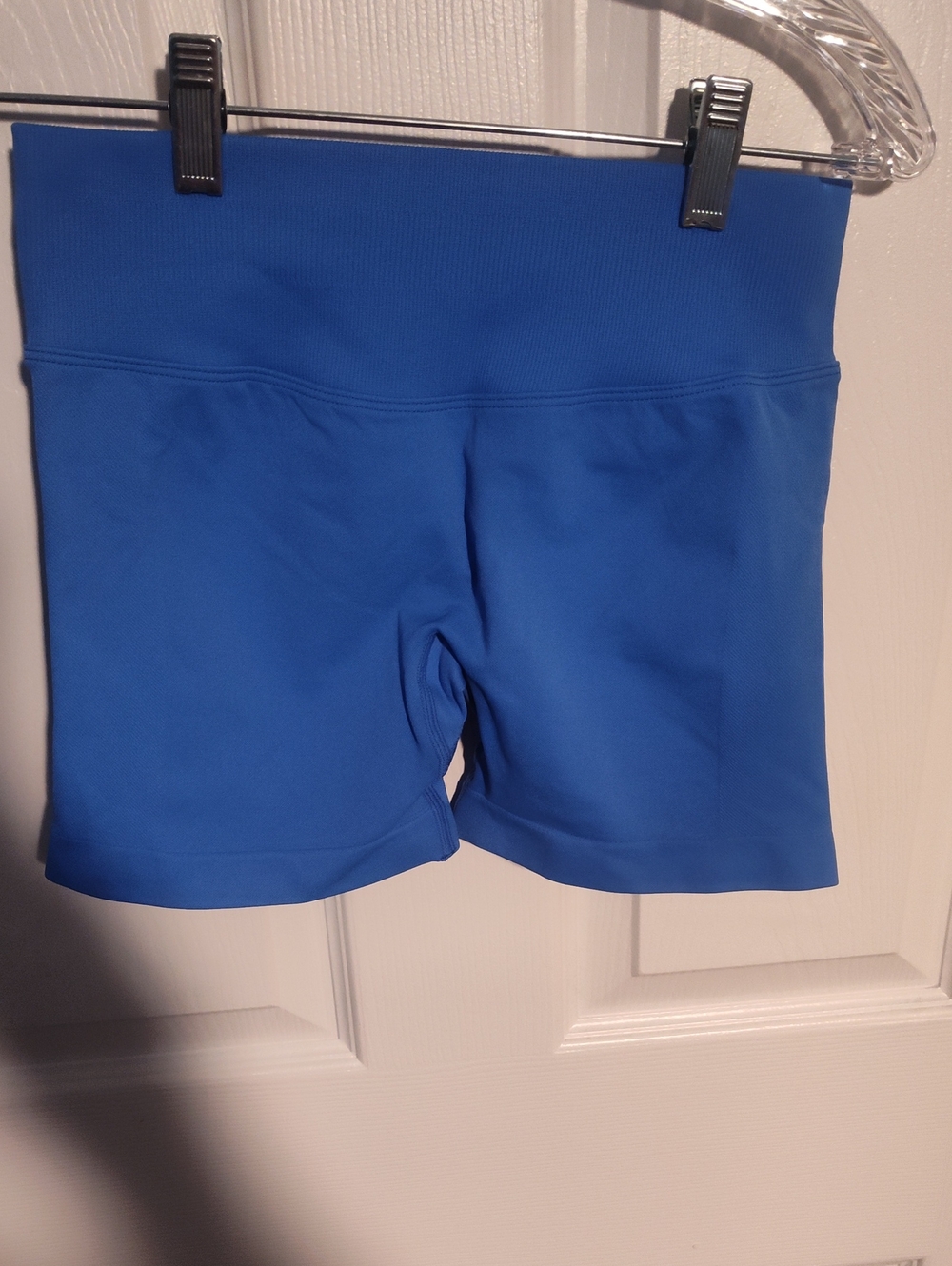 High-Rise Women's Bike Shorts in Bright Blue